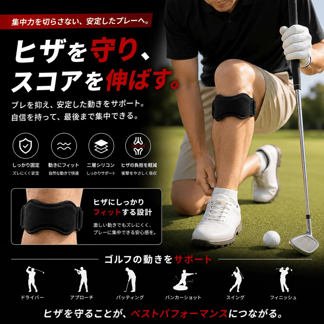 膝・膝蓋骨サポーター