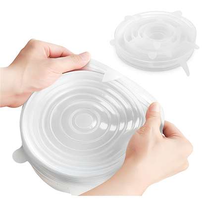 NittaGO™ ぴったり密閉！繰り返し使えるシリコンカバー6点セット – 食材の鮮度を長持ち！