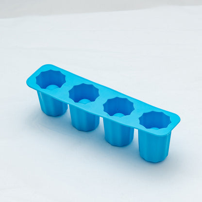 NittaGo™ ロハス製 4連アイストレー – ドリンク用おしゃれ氷キューブ