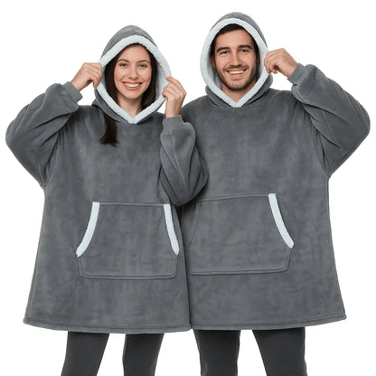 フード付き着る毛布